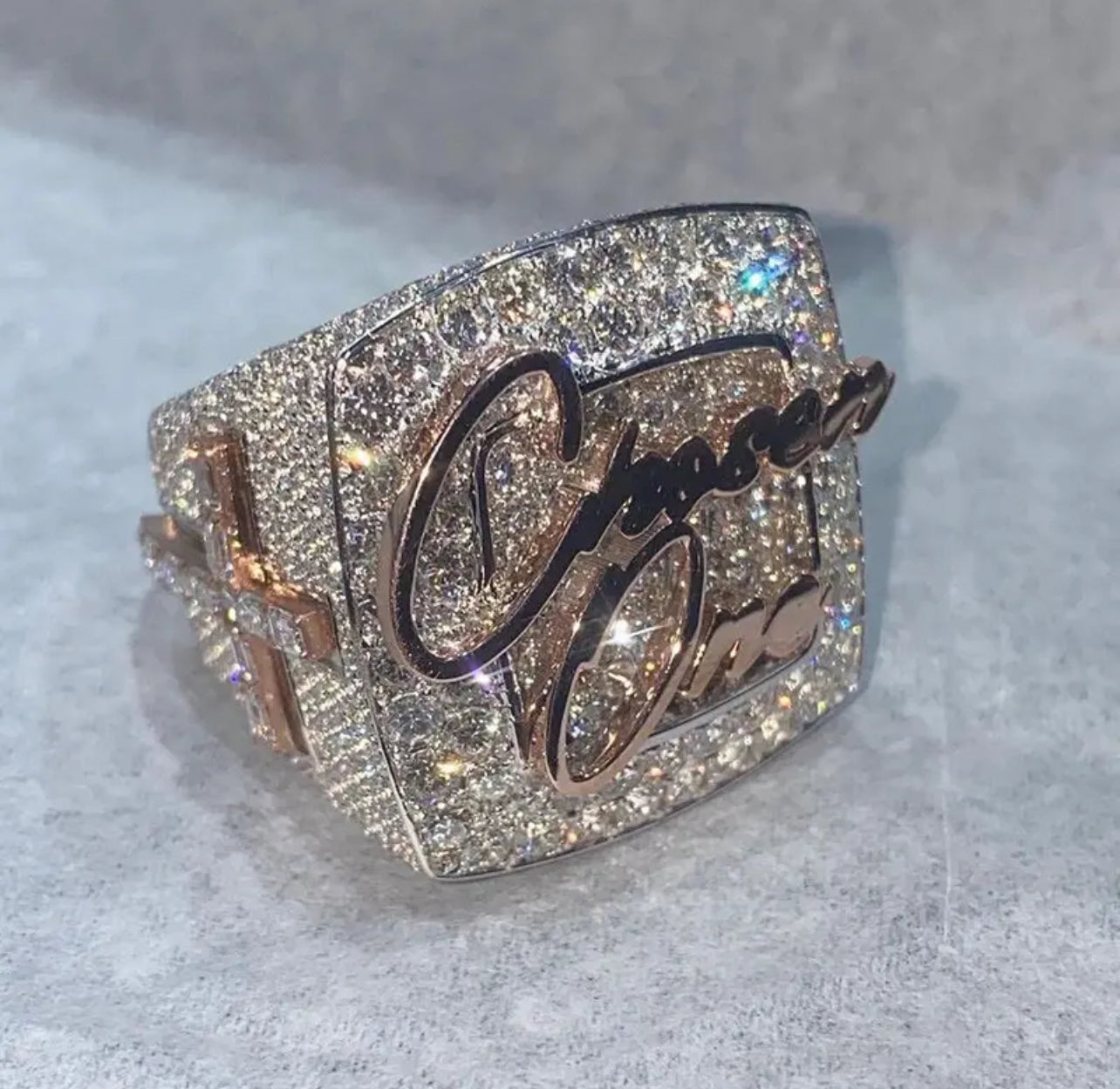 Custom Chosen 1 Moissanite Ring